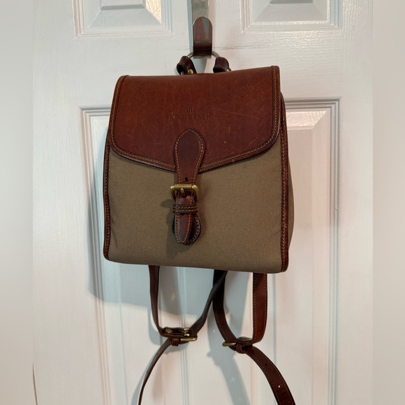 King ranch leather backpack purse